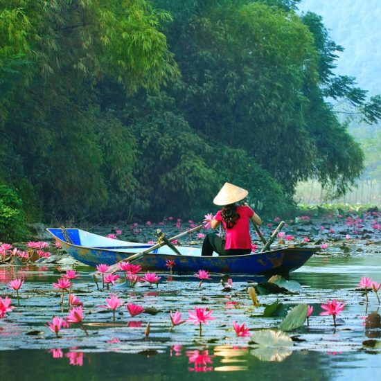 Vietnam Boat in River