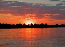 Sunset - Okavango River-BOTSWANA