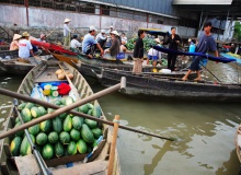 CAN THO, VIETNAM-FLOATING MARKET