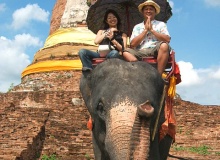 CAMBODIA-ELEPHANT RIDE