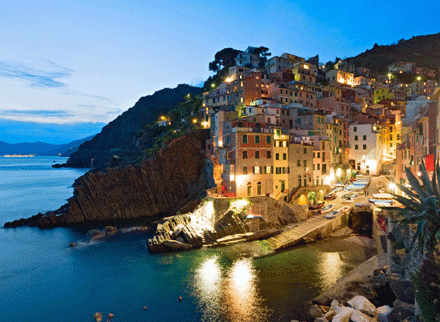 Riomaggiore in the Cinque Terre, Italy