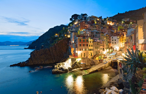 Riomaggiore in the Cinque Terre, Italy