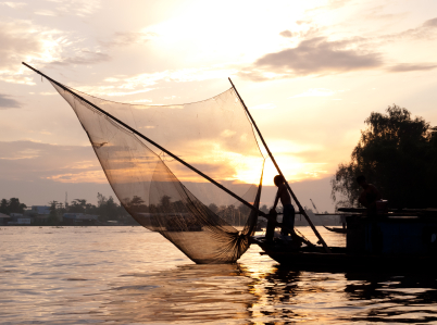 River cruise on the Mekong