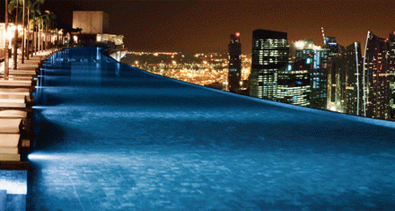 Accommodation at the Marina Bay Sands in Singapore