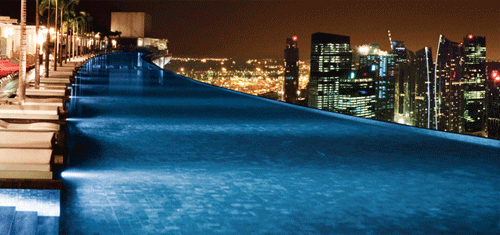 Accommodation at the Marina Bay Sands in Singapore